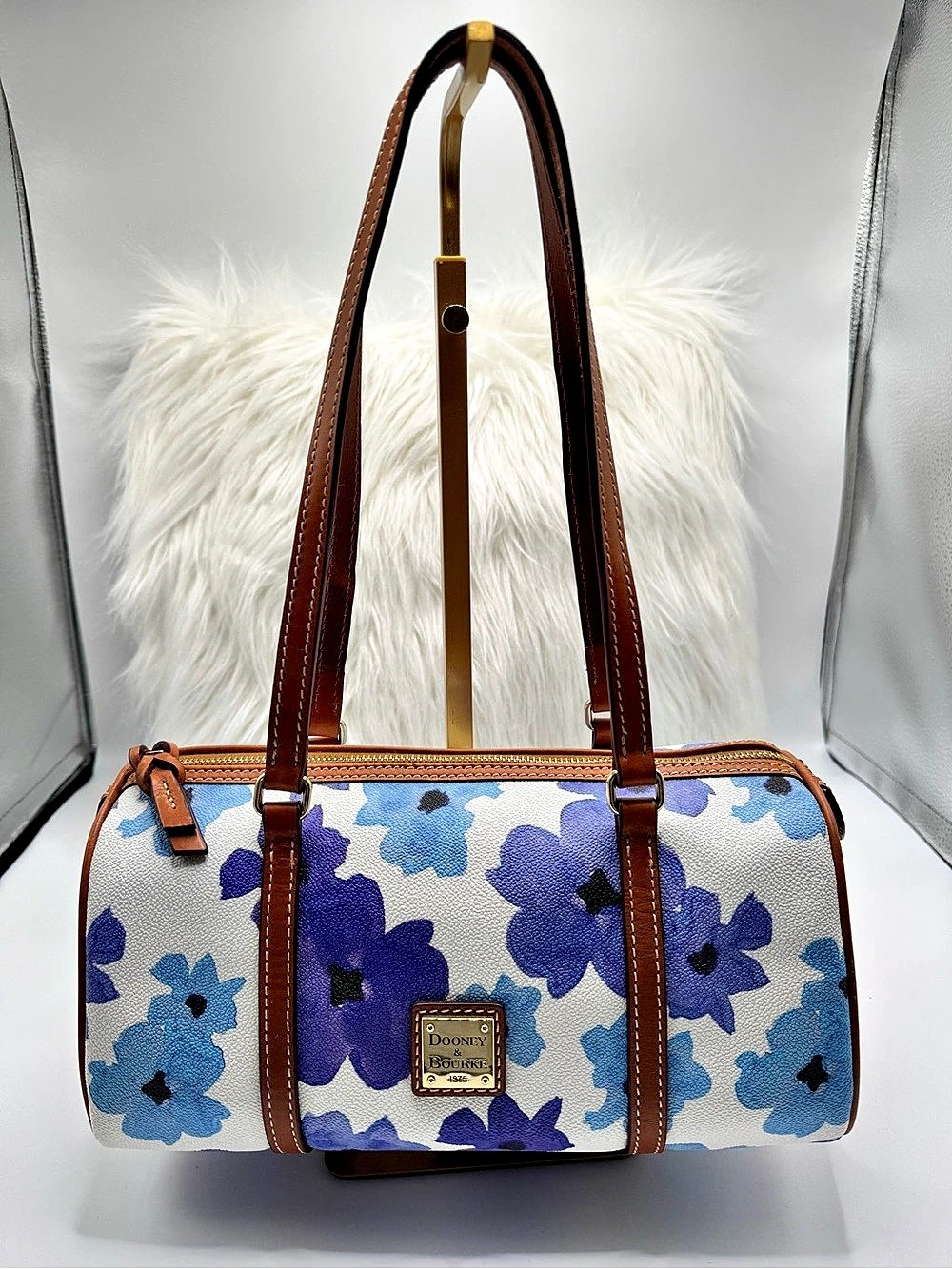 Dooney & Bourke Somerset Watercolor Floral Barrel Bag